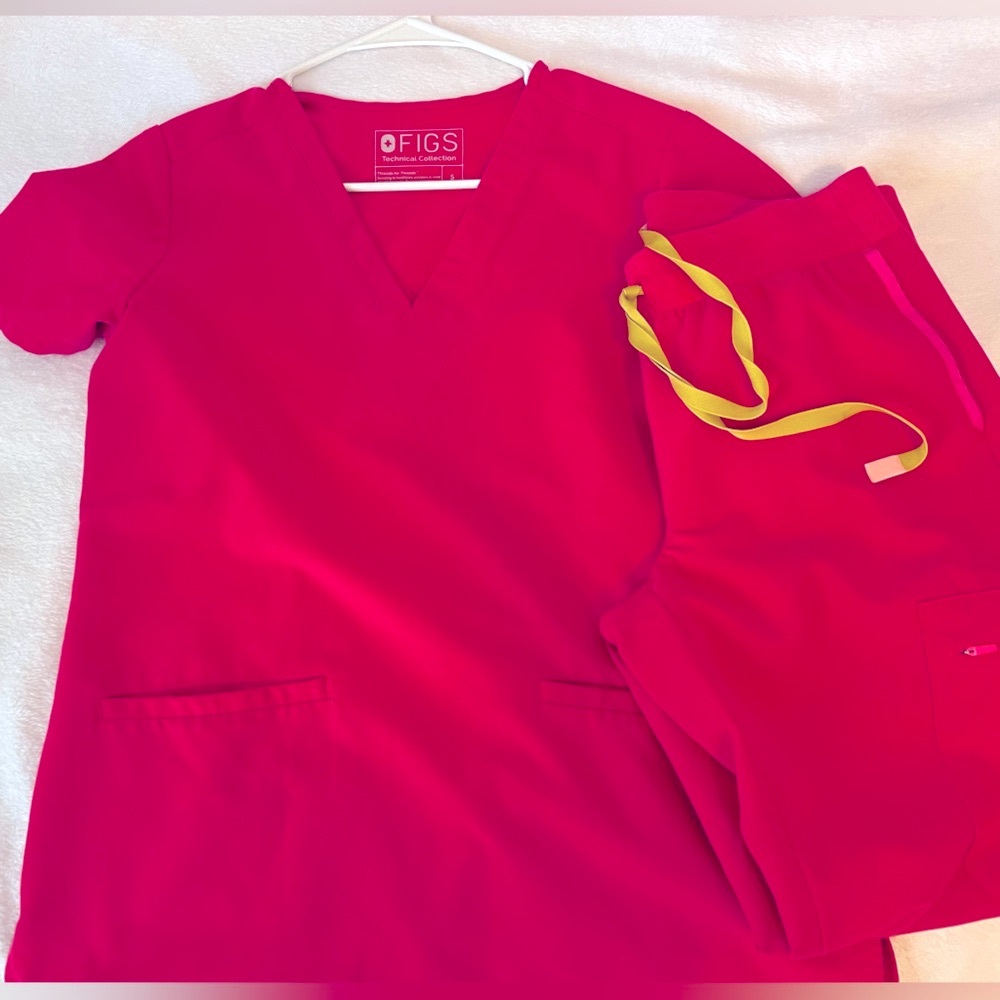 Figs Shocking Pink scrubs